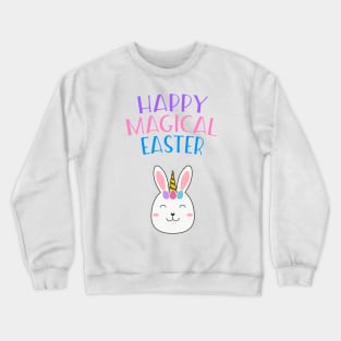 Happy Magical Easter! Easter Bunny Unicorn Crewneck Sweatshirt